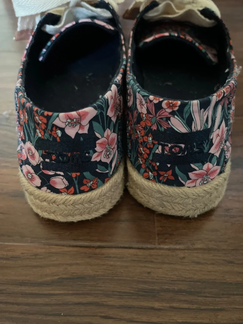 TOMS floral espadrilles